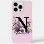 Lavendelblut: Mit Monogramm erste "N" Case-Mate iPhone Hülle (Rückseite)
