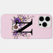Lavendelblut: Mit Monogramm erste "N" Case-Mate iPhone Hülle (Rückseite (Horizontal))