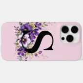 Lavendelblut: Mit Monogramm erste "S" Case-Mate iPhone Hülle (Rückseite (Horizontal))