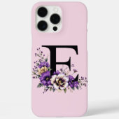 Lavendelblut: Mit Monogramm erste Zeile "E" Case-Mate iPhone Hülle (Rückseite)