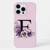 Lavendelblut: Mit Monogramm erste Zeile "E" iPhone Hülle (Rückseite)