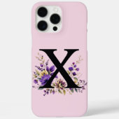 Lavendelblut: Mit Monogramm erste Zeile "X" Case-Mate iPhone Hülle (Rückseite)