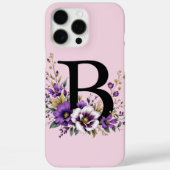 Lavendelblüte: Mit Monogramm erste "B" Case-Mate iPhone Hülle (Rückseite)