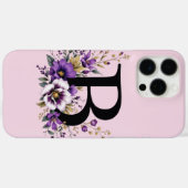 Lavendelblüte: Mit Monogramm erste "B" Case-Mate iPhone Hülle (Rückseite (Horizontal))