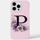 Lavendelblüte: Mit Monogramm erste "P" Case-Mate iPhone Hülle (Rückseite)