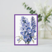LAVENDELBLÜTEN #1 POSTKARTE (Stehend Vorderseite)