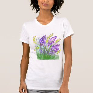 Lavendelblüten Aquarell Frauen T-Shirt Botani