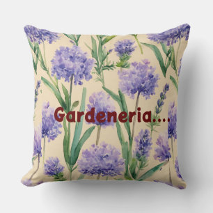 "Lavendelblüten: Gardeneria Inspiriert Throw Kisse Kissen