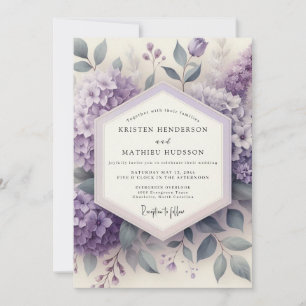 Lavendelblüten Hochzeit im Ätherischen Einladung