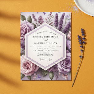 Lavendelblüten Hochzeit im Ätherischen Einladung