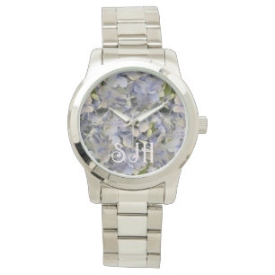 Lavendelblüten Hydrangea Gesicht Armbanduhr