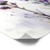 Lavendelblüten Kunstposter Poster (Ecke)