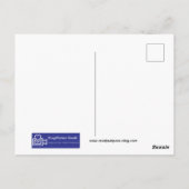 LAVENDELBLÜTEN MIT SCHMETTERLING POSTKARTE (Rückseite)