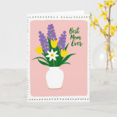 Lavendelblüten Mutter Karte (Gelbe Blume)