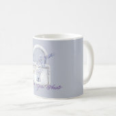 Lavendelblüten Schloss Kaffeetasse (VorderseiteRechts)
