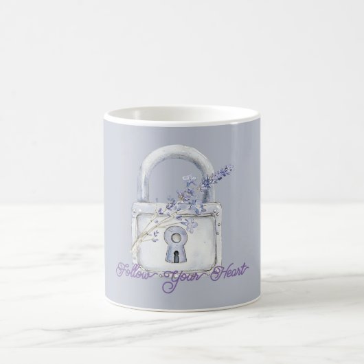Lavendelblüten Schloss Kaffeetasse (Mittel)