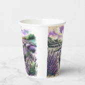 Lavendelblüten Serenity Tasse Pappbecher (Links)