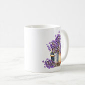 Lavendelblüten-Tasse Kaffeetasse (VorderseiteRechts)