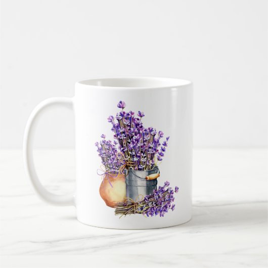 Lavendelblüten-Tasse Kaffeetasse (Links)