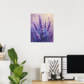 Lavendelblüten Wandkunst Poster (Heimbüro)
