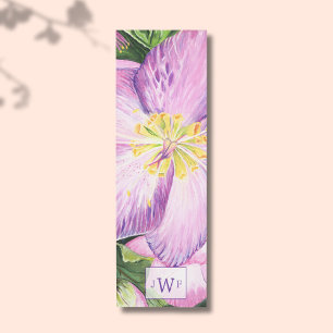 Lavendelblüten-Yogamatte mit lila Initialen Yogamatte