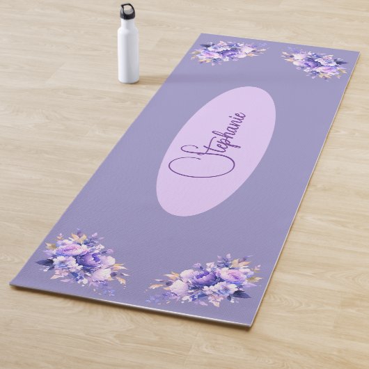 Lavendelblütenpferd Yogamatte (Beispiel)