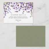 Lavendelblütenverpackung Faltschachtel Begleitkarte (Vorne/Hinten)