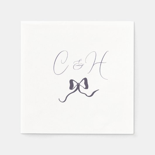 Lavendelbogenhochzeit Serviette (Vorderseite)