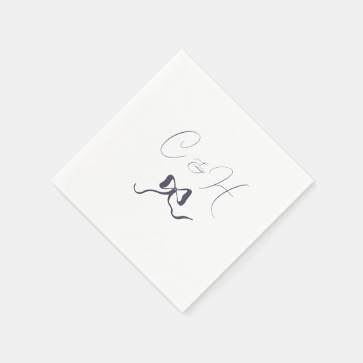 Lavendelbogenhochzeit Serviette (Ecke)