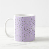 Lavendelbrise Silberpunkte Kaffeetasse (Links)