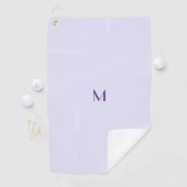 Lavendelfarbe - Monogramm hinzufügen Golfhandtuch (Insitu)