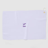 Lavendelfarbe - Monogramm hinzufügen Golfhandtuch (Horizontal)