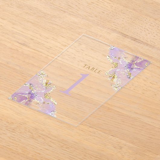 Lavendelfarbe Tischnummer 1 (Ablage )