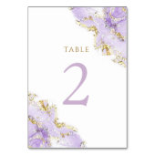 Lavendelfarbe Tischnummer 2 (Vorderseite)
