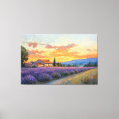 Lavendelfarm in der Provence Leinwanddruck (Vorderseite)