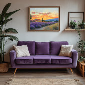 Lavendelfarm in der Provence Leinwanddruck