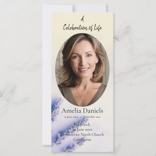 Lavendelfeier (Vorderseite)