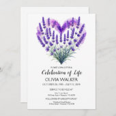 Lavendelfeier Einladung (Vorne/Hinten)