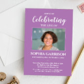 Lavendelfeier mit Foto-Gedenkstätte Einladung