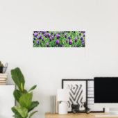 Lavendelfeld 26"w x 8"h Poster (Heimbüro)