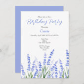 Lavendelfeld 2 einladung (Vorne/Hinten)