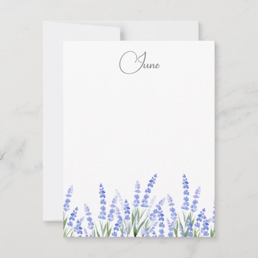 Lavendelfeld 2 mitteilungskarte (Vorderseite)