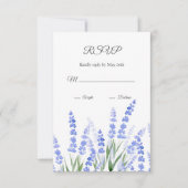 Lavendelfeld 2 RSVP karte (Vorderseite)