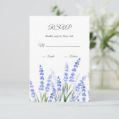 Lavendelfeld 2 RSVP karte (Stehend Vorderseite)