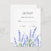 Lavendelfeld 2 RSVP karte (Vorne/Hinten)
