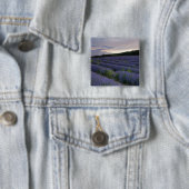 Lavendelfeld am Sonnenuntergang Button (Beispiel)