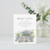 Lavendelfeld Einladung (Stehend Vorderseite)