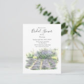 Lavendelfeld Einladung (Stehend Vorderseite)