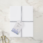 Lavendelfeld Geschenkanhänger (Mit Garn)