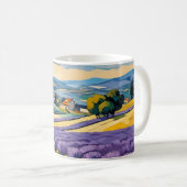 Lavendelfeld Kaffeetasse (VorderseiteRechts)